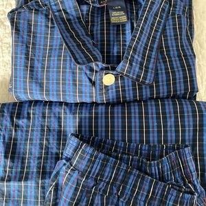 Polo Ralph Lauren Blue Multi, 100% cotton Men’s Pajamas Large. L/S top
